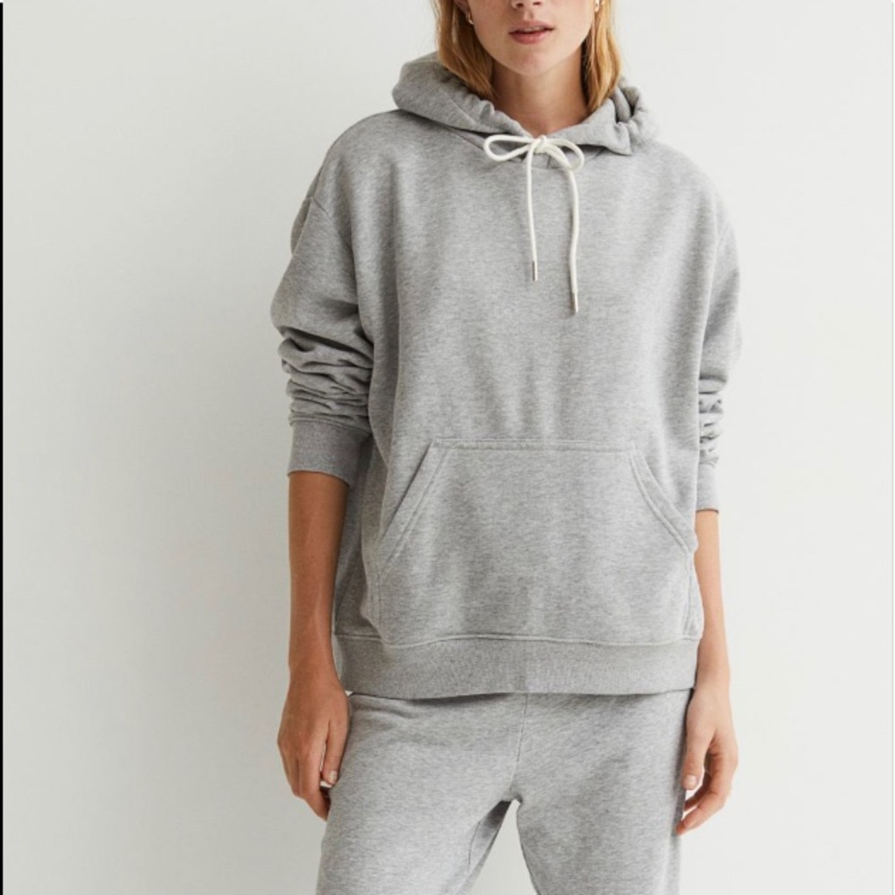 H&M Gray Wide Cut Hoodie